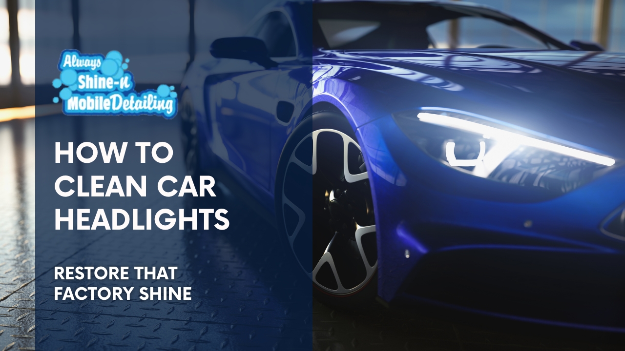 How to Clean Car Headlights Restore That Factory Shine